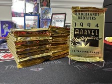 Fleer Marvel Masterpieces 1994 Hildebrandt Brothers Sealed Pack 10 Cards picture