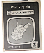 VTG USPS 1977-1978 West Virginia Zip Code Directory w/ Error picture