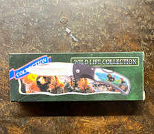 Wild Life Collection FK210T Pocketknife SS Clip Point Plain Edge Liner Lock picture
