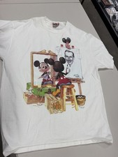 Vintage Disney Designs Mickey Painting Walt Disney Portrait T-Shirt USA OSFA picture
