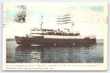 Postcard Canada Ice Breaking Car Ferry The Abegweit Operated By CNR Posted 1952 picture