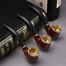 3PCS Mini Durable Resin Curved Handle Smoking Tobacco pipe Cigarette Pipes Gift picture