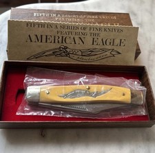 Vintage AMERICAN EAGLE LIMITD EDITION - 3 Blades Pocket Knife-Made in USA NEW picture