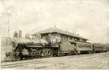Washington Idaho  Montana Railway Depot 1907 Potlatch Idaho RPPC Postcard COPY picture