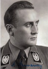 HJ leader ARTUR AXMANN, hand-signed photo, rare picture