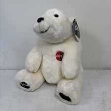 Vintage Coca-Cola Advertising White Polar Bear 1994 Plush Stuffed Animal Soft picture