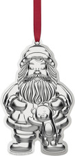 Wallace Sterling Silver Santa Ornament 2026-10Th Edition Annual Collectible Chri picture