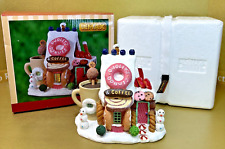 Lemax Dudley's Donut Shop Sugar 'N Spice Village 2019 #95529 Lighted Coffee Shop picture