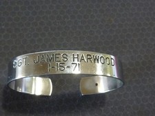 1971 Vietnam War POW MIA Bracelet For Sgt. James Harwood US ARMY MIA 1/15/71 picture