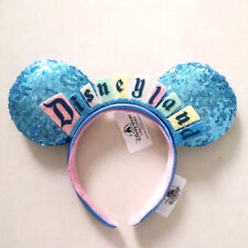 Disneyland Marquee Sign Ears Headband Happiest Place Edition US First Calss picture