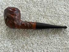 MARXMAN MEL-O RUSTICATED HAND TOOLED IMPORTED BRIAR ACORN PIPE picture