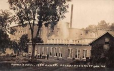 Dover Foxcroft Maine Brown's Mill  1909 Annex Real Photo Postcard AA84248 picture