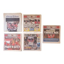 Chicago Tribune and Chicago Sun-Times 2015 Newspaper Blackhawks Win Stanley Cup  picture