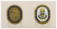 USS Connecticut SSN 22 CDR Carl S. Trask Commanding Officer Challenge Coin  3#H picture