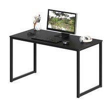 SHW Mission 40-Inch Home Office Computer Desk, Black picture