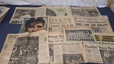 Lot 10 Pittsburgh Press Post Gazette Newspaper Pirates World Series 1960 1971 79 picture