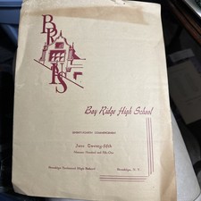 1951 Bay Ridge High School Brooklyn Technical High School Graduation Program picture