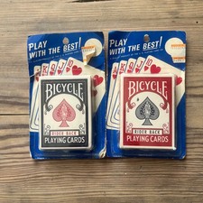 Bicycle Playing Cards Rider Back 808 Blue Red in Blister Pack picture