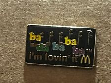 Vintage McDonald's Ba Da Ba Ba Ba I'm Lovin' It Collectible Lapel Hat Pin picture