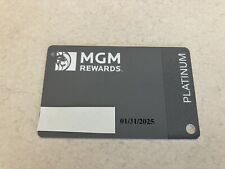 MLIFE MGM REWARDS PLATINUM SLOT PLAYERS CARD MALE NAME 2025 EXPIRATION picture