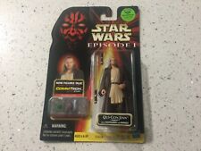 1999 Hasbro STAR WARS Episode I Comm Tech Qui-Gon Jinn (Naboo) with Lightsaber picture