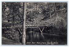 1907 John Ball Park Grand Rapids Michigan MI Antique Posted Postcard picture
