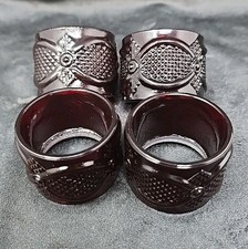 x4 Napkin Rings, Avon 1876 Cape Cod collection, Vintage picture