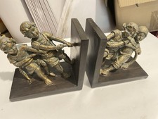 “ Tug-of-war” BOOKENDS Kirkland Bronze Finish Original Box picture