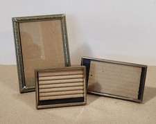 Vintage Pressed Brass Frames Lot of 3 Various Sizes picture