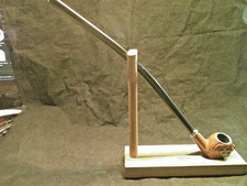 ✔️NEW WOODEN PIPE STAND for a SINGLE CHURCHWARDEN PIPE, NO PIPE IS INCLUDED -2 picture
