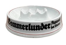 Vintage Bommerlunder Aquavit Bavaria Ceramic Advertising Cigar/cigarette Ashtray picture
