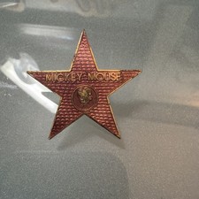 Rare Mickey Mouse Hollywood Walk of Fame Star Pin Disney Made In Taiwan REPAIRED picture