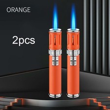 2 Pcs Butane Torch Lighter Cigar Gas Lighter Flame Lighter Refillable Adjustable picture