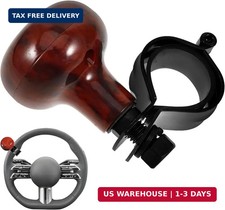 Woodgrain Steering Wheel Spinner Knob, Smooth Ball Booster Power Handle Spinn... picture
