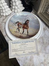 Prairie Prancer: An Arapaho War Pony Porcelain Collector Plate  picture