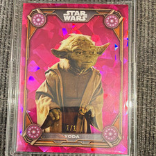Topps Shappire Star Wars Phantom Menace Yoda JC-12 Papa 1/1 picture