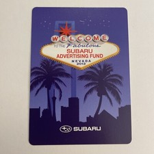 2013 Subaru cars Advertising Fund Las Vegas playing cards deck swap card picture
