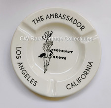 Rare ca. 1950's Ambassador Hotel/Cocoanut Grove Nightclub Ashtray Los Angeles CA picture