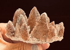 Red Dogtooth Calcite Pyrite Hematite Crystal Mineral Specimen Daye Hubei China picture