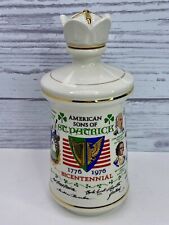 Vintage Decanter old Fitzgerald Distillery Irish American Sons St Patrick 1976 picture
