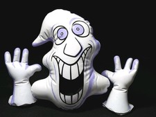 Vintage Peek-a-Boos Halloween Ghost Face Inflatable Ghost 1996 Hill Design picture
