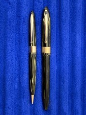 Sheaffer Balance Marine Green Slender Fullsize Fountain Pen Set Lined Wide Band picture