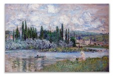 Monet Wall Art Collection View of Vetheuil 1880 Canvas Print 24X32 Stretched picture