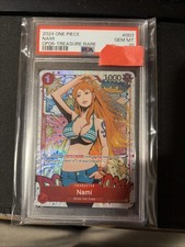 2024 ONE PIECE OP06-WINGS OF THE CAPTAIN TREASURE RARE #007 NAMI PSA 10 picture