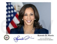 Vice President Kamala Harris autographed official 8.5x11 portrait photo REPRINT picture