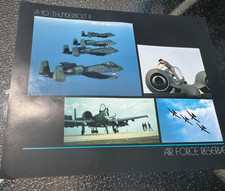 Vintage US Air Force Reserve Poster A-10 Thunderbolt II Lithograph picture