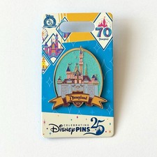 Disney Disneyland Parks 70th Anniversary Sleeping Beauty Castle 2025 D70 Pin picture