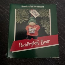 HALLMARK PADDINGTON BEAR 1989 CHRISTMAS KEEPSAKE ORNAMENTS CUTE picture
