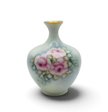 Porcelain Vase ROSES Hand Painted 4.5