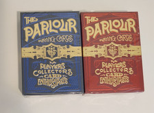 The Parlour Playing Cards Stockholm17 Blue Red NEW/SEALED Cartamundi 2 deck set picture